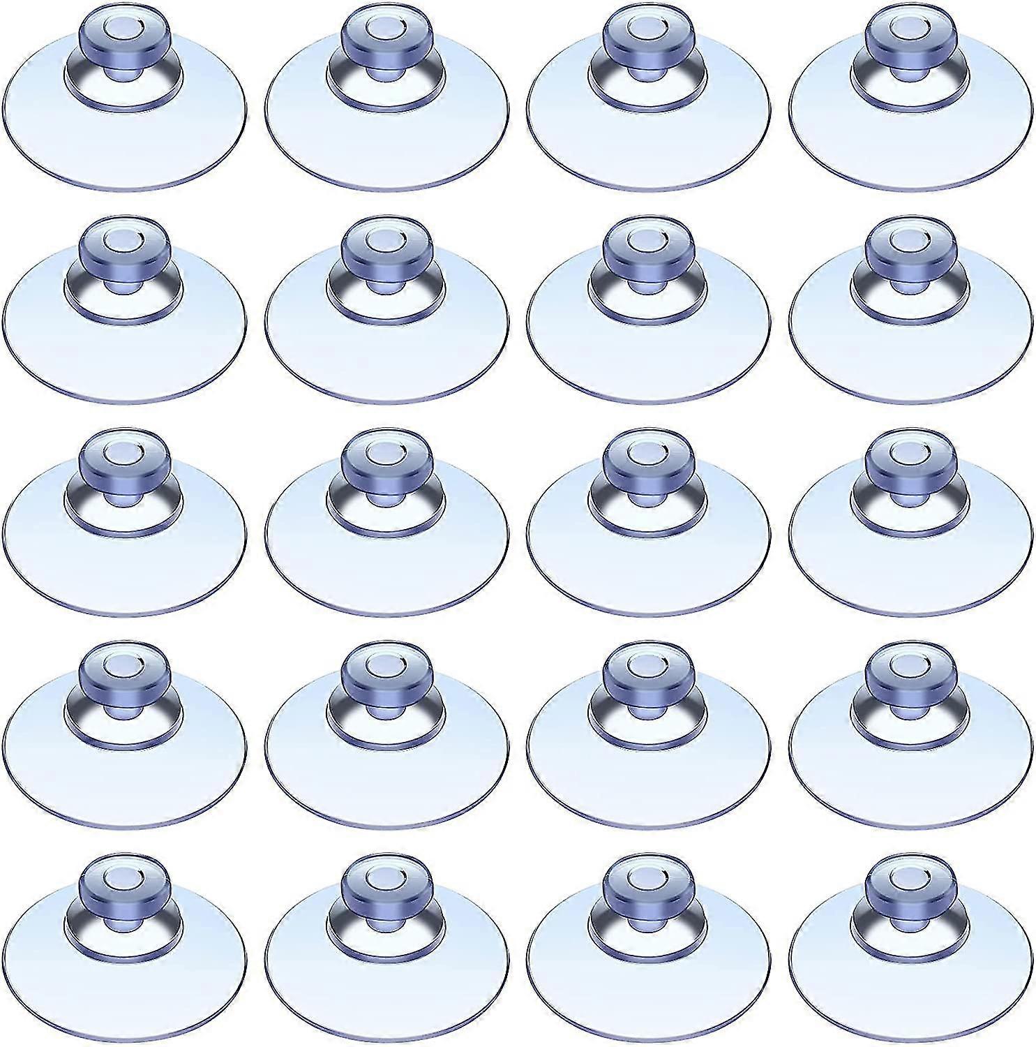20 Pieces Suction Cups 20 Mm Plastic Sucker Pads Without Hooks For Outdoor