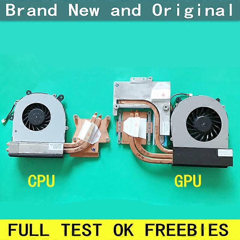  notebook CPU fan with heatsink radiator copper tube module for FOXCONN-TM 6-31-P15SN-102 6-31-P15SN-201 GPU laptop cooling  CPU AND GPU FAN