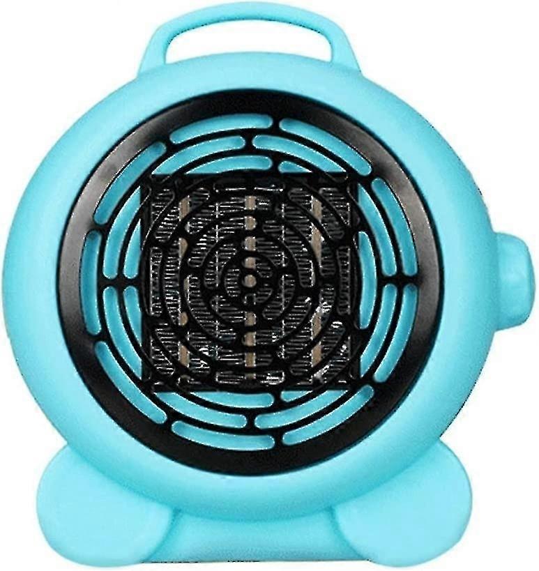 Home Office Mini Electric Heater Heater Fan Small Sun Heating Machine Low Noise Portableblue