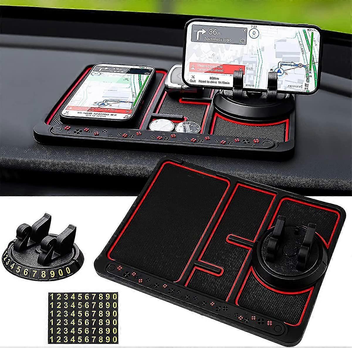 Dash Mat Car Phone Holder Sticky Pad Non-slip Phone Pad For 4-in-1