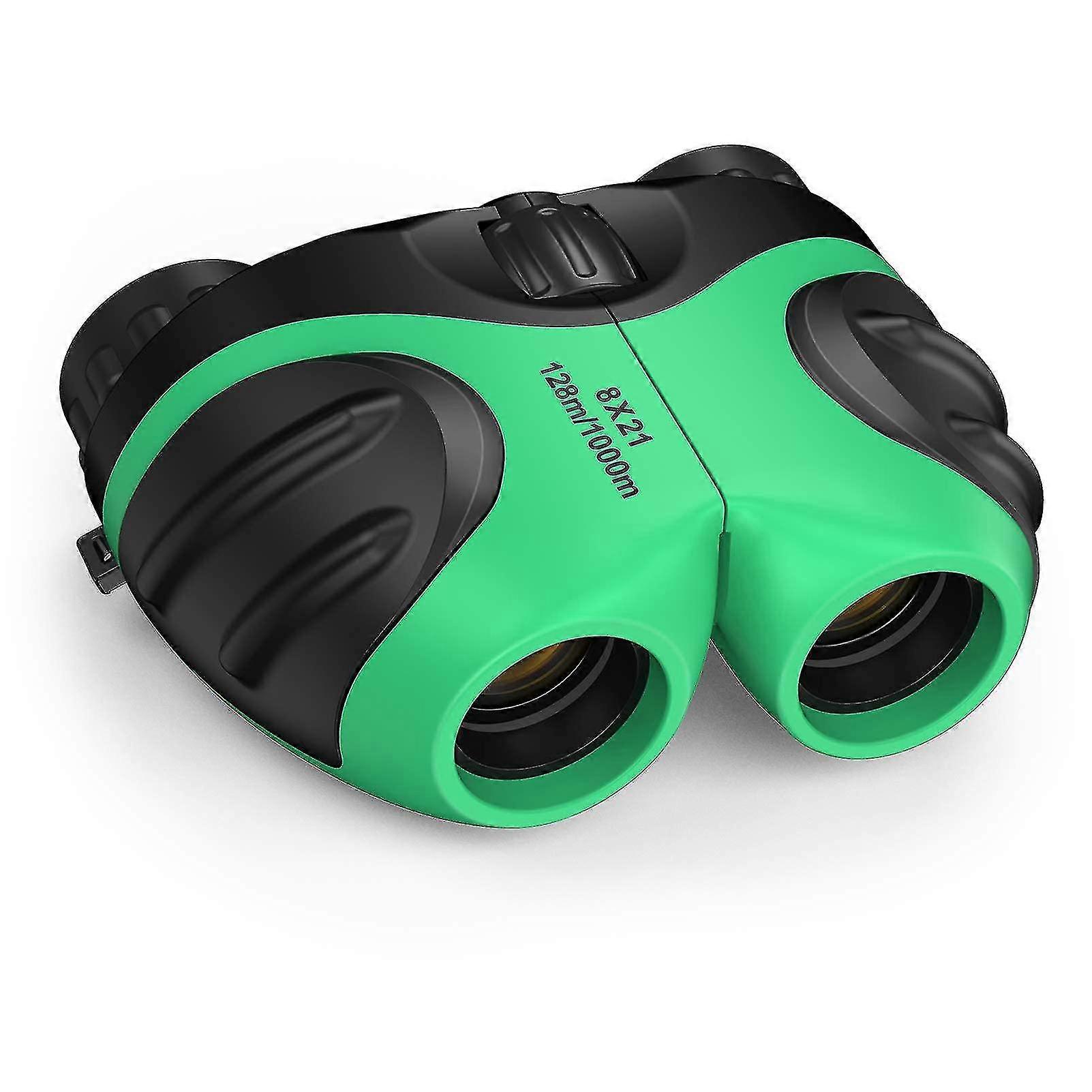 Children's Binoculars, Compact High-resolution Shockproof Binoculars Green