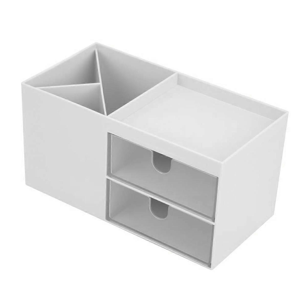 Organizer with Sliding Drawer 2-Tier Office Desktop Organizer File Holder Cute Desk Paper Letter Tr
