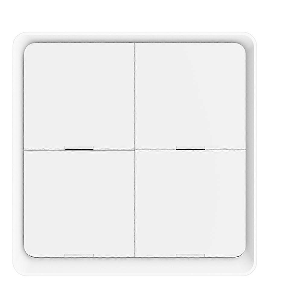 4 Gang Tuya ZigBee Wireless 12 Scene Switch Controlador de botón pulsador Batería Automatización Scena