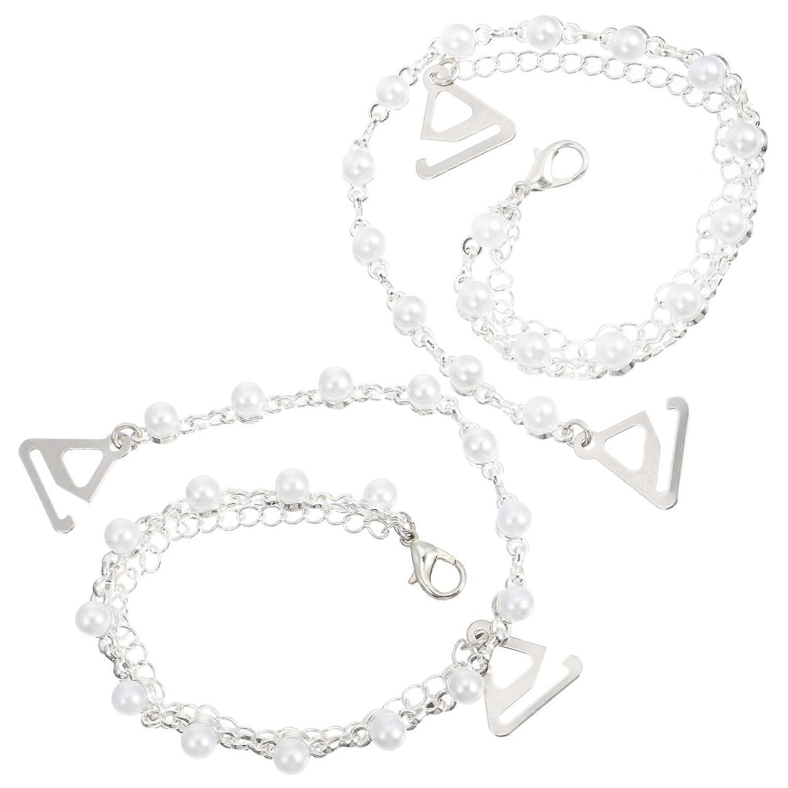 1 Pair Summer Underwear Belts Exquisite Shoulder Straps Alloy Bra Decors