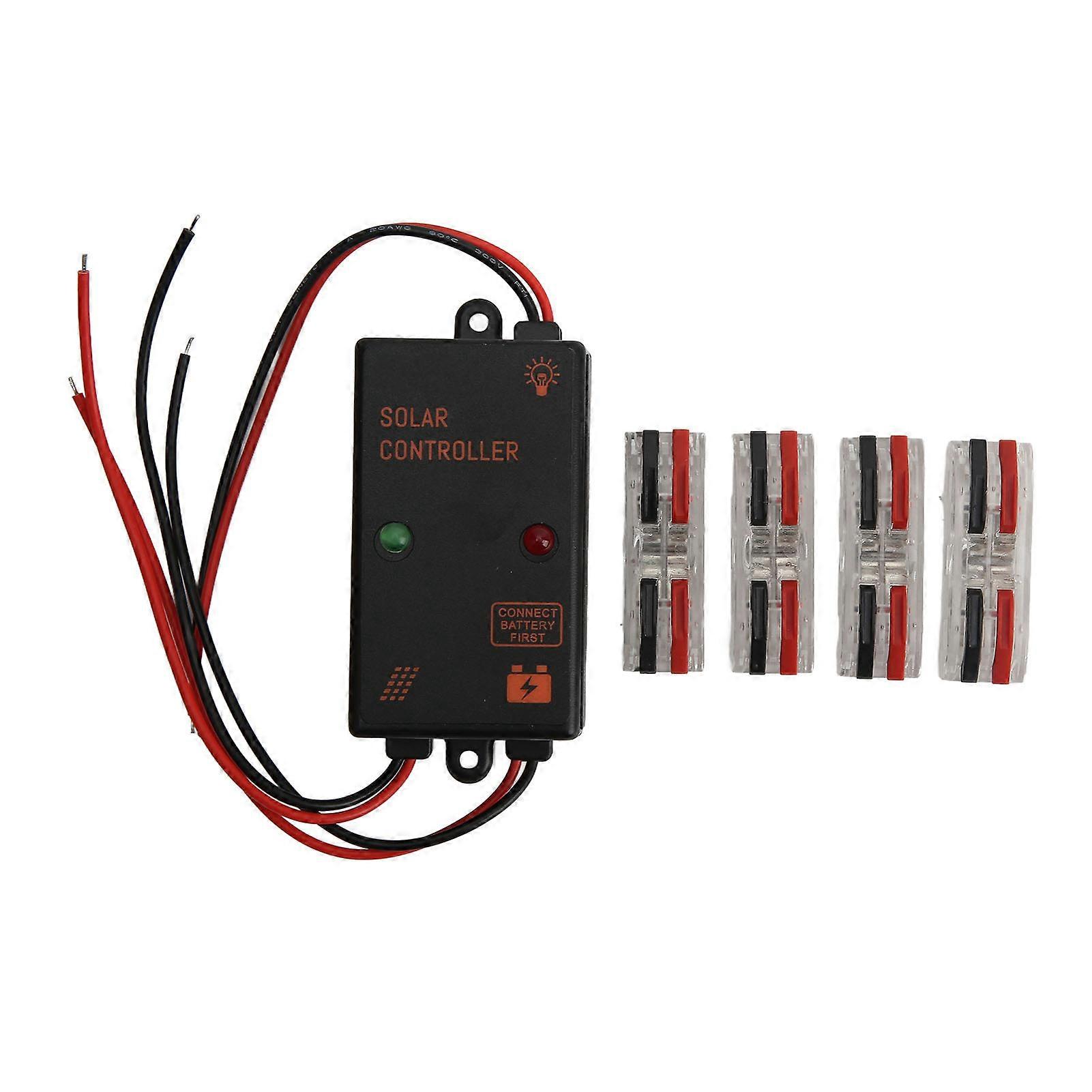 Solar Panel Controller IP67 Waterproof 24H Work PWM Charge Controller 5A 6V 12V Auto Adjustment YEMAA