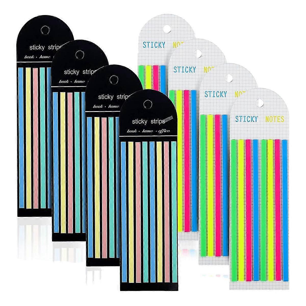 1280 PCS Highlighter Tape,Transparent Sticky Long Page Markers Tabs,Morandi Neon Clear Highlighter