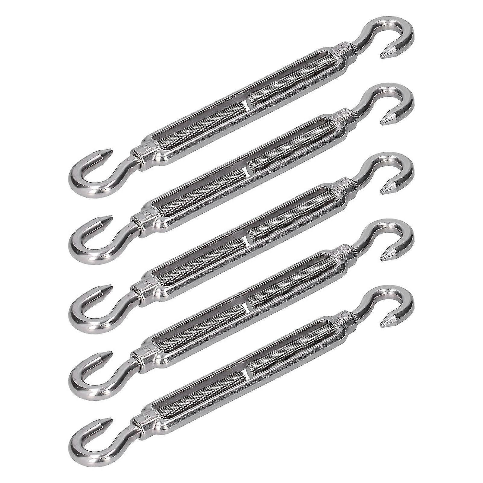 Shade Sail Hardware, krog og krog Anti-rust justerbar Bungee Effect Tensioner til justering af spændingen til fastgørelse (m6)