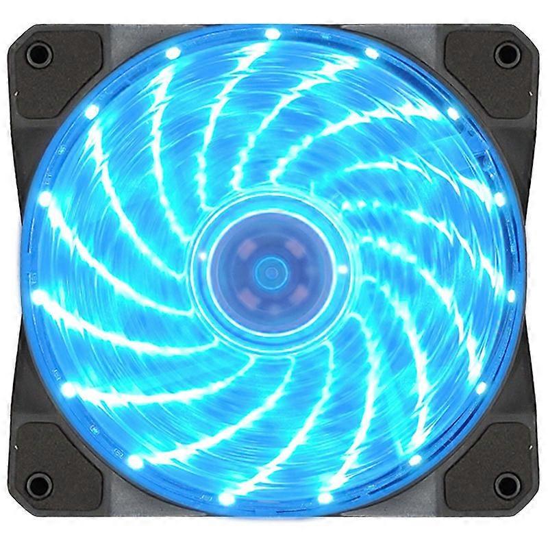 Ventilator carcasa computer, 12 cm, Negru/Albastru