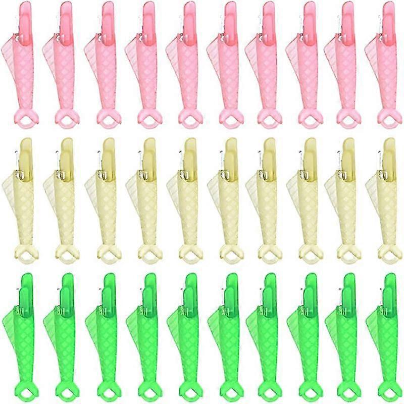 30 Pcs Sewing Machine Needle Threader Fish Type Quick Sewing Threader Embroidery Floss Automatic Sewing Craft DIY Tool