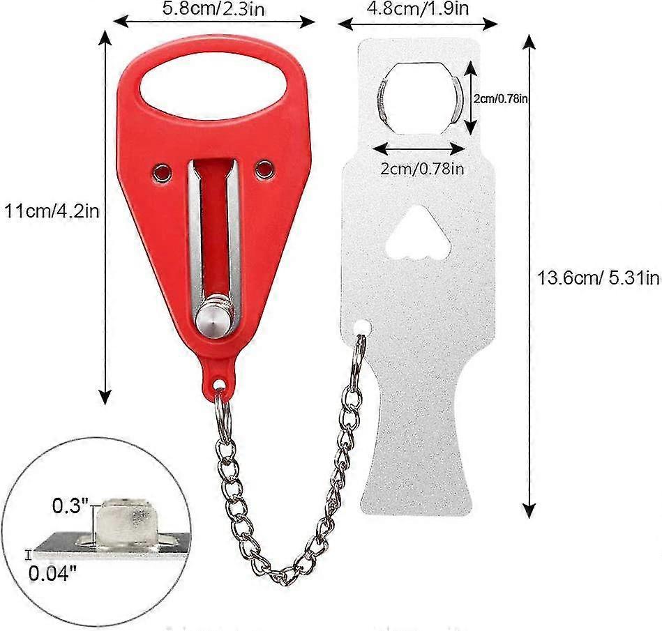 2-piece Portable Door Lock