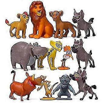 Set 9 Figurine Animali Mufasa E Simba - PVC Morbido, 4,6-7,1 Cm - Per Giochi E Decorazioni