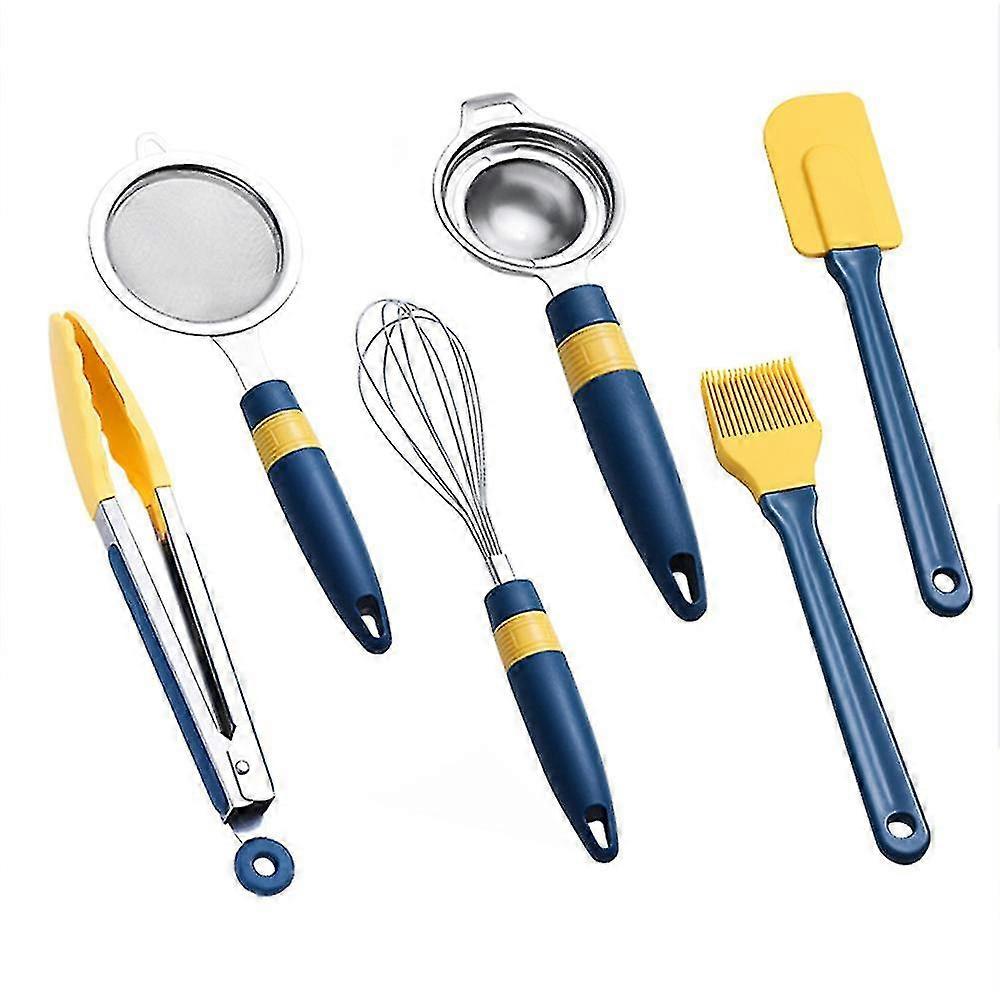 Baking Tool Set Heat Resistant Egg Beater Filter Colander Cake Silicone Spatula Oil Brush Food Tong