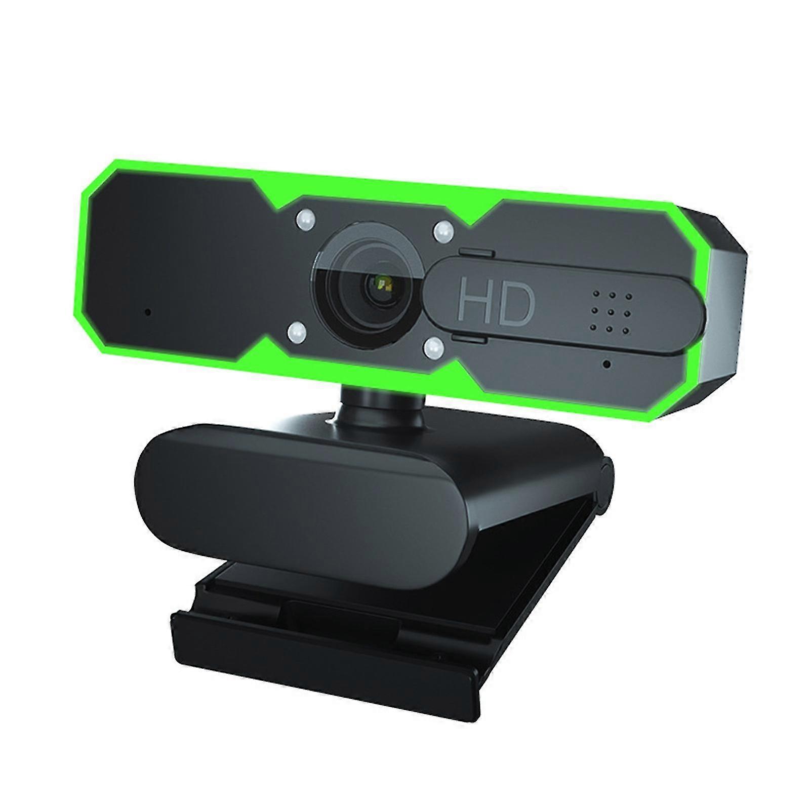 network usb gaming video pc camera, hd seven-color noise-canceling computer camera