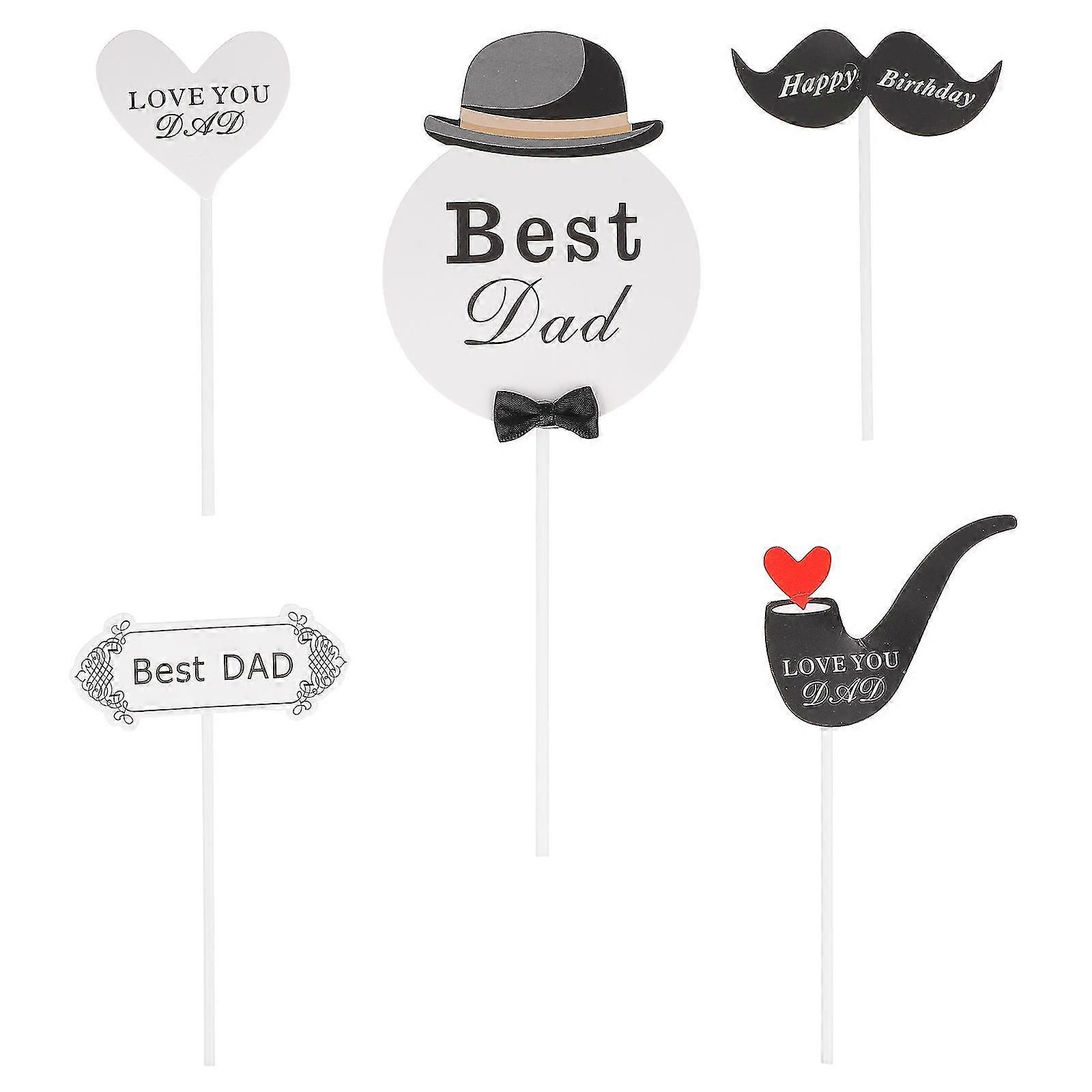 50pcs Father'S Day Cake Toppers