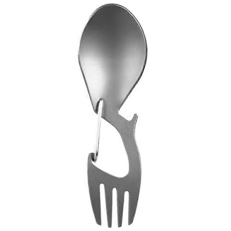 3 In 1 Camping Picnic Titanium Spoon Tableware Titanium Fork Ultralight Pure Titanium Or Stainless