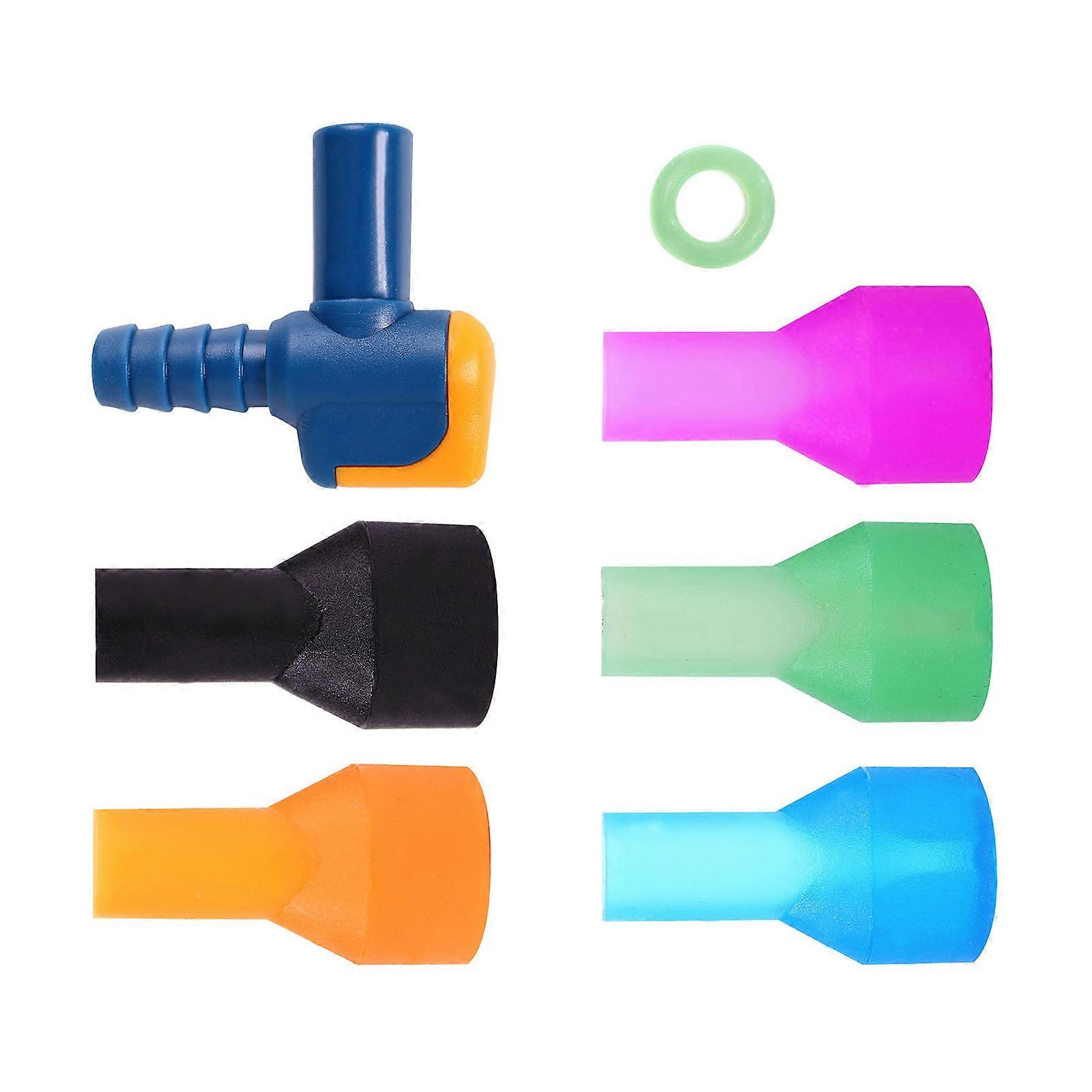 Bite Valve Replacement Hydration Pack Mouthpiece with 2 Hose Connector Shut/On Off Valve And O-Ring Replacement Parts Accessories