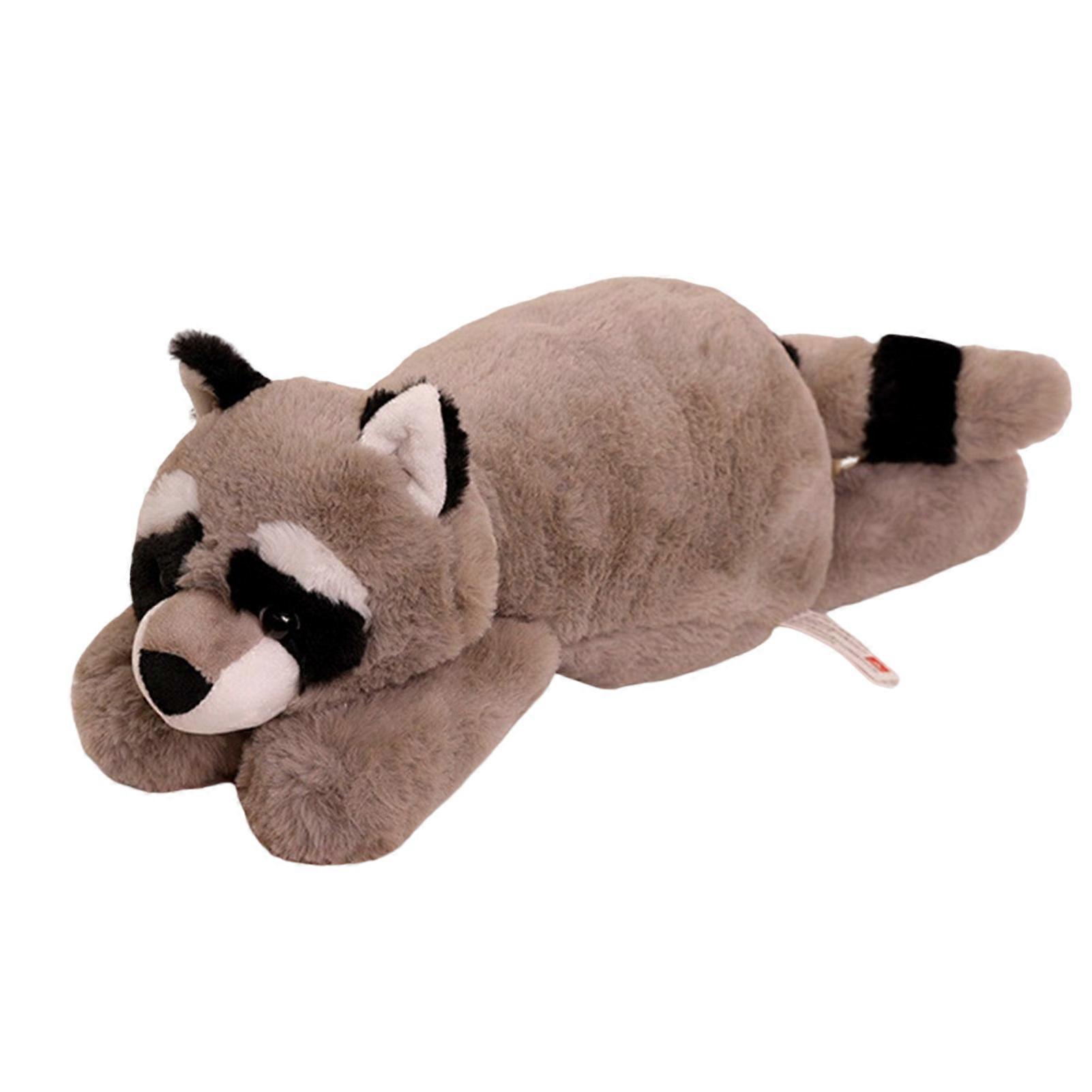 Simulation Fox Raccoon Stuffed Plush Doll Creative Cute Simulation Stuffed Toy for Claw Machine Grabber Doll