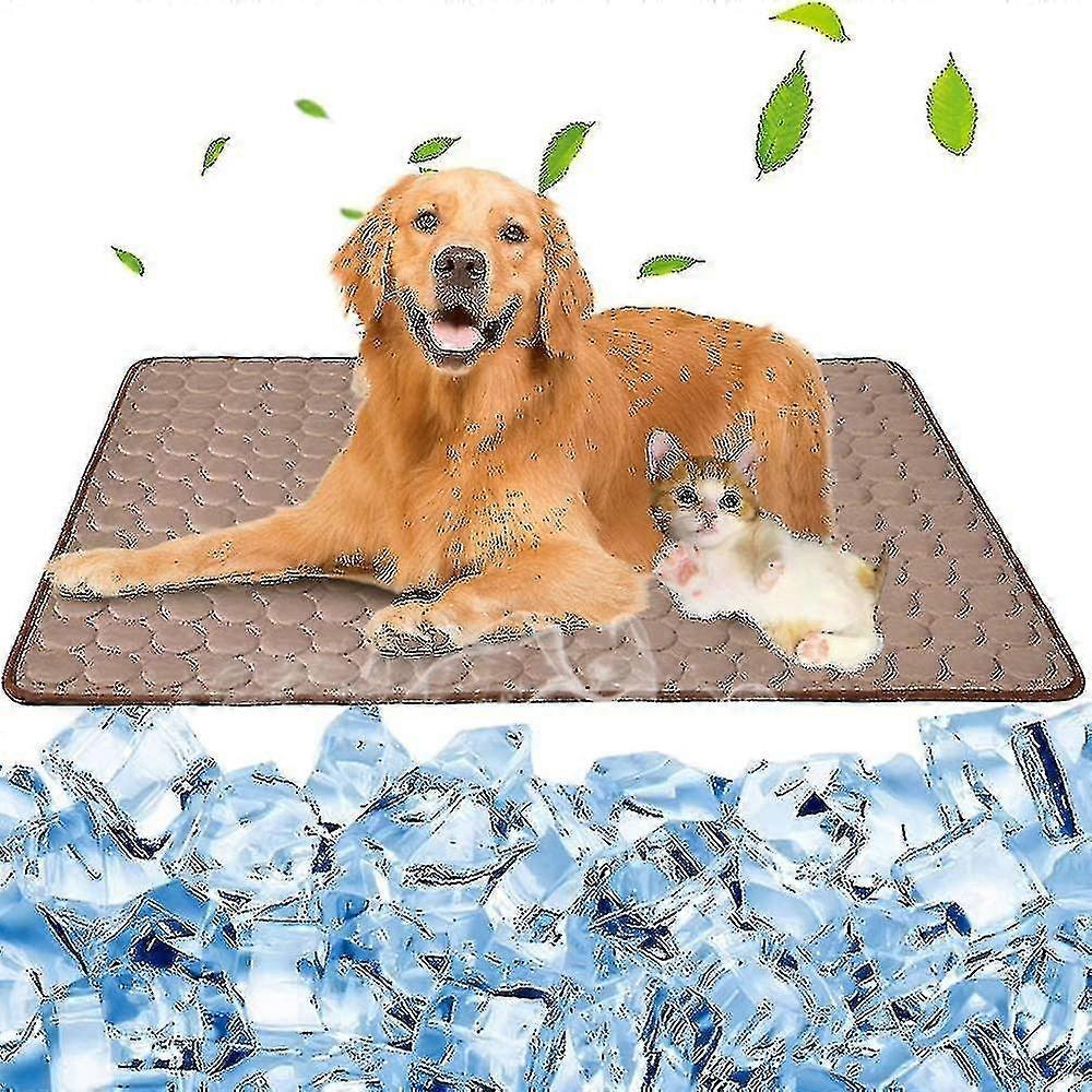 犬の冷却マット睡眠冷却パッド洗浄可能なアイスシルククール毛布犬小屋ソファベッド