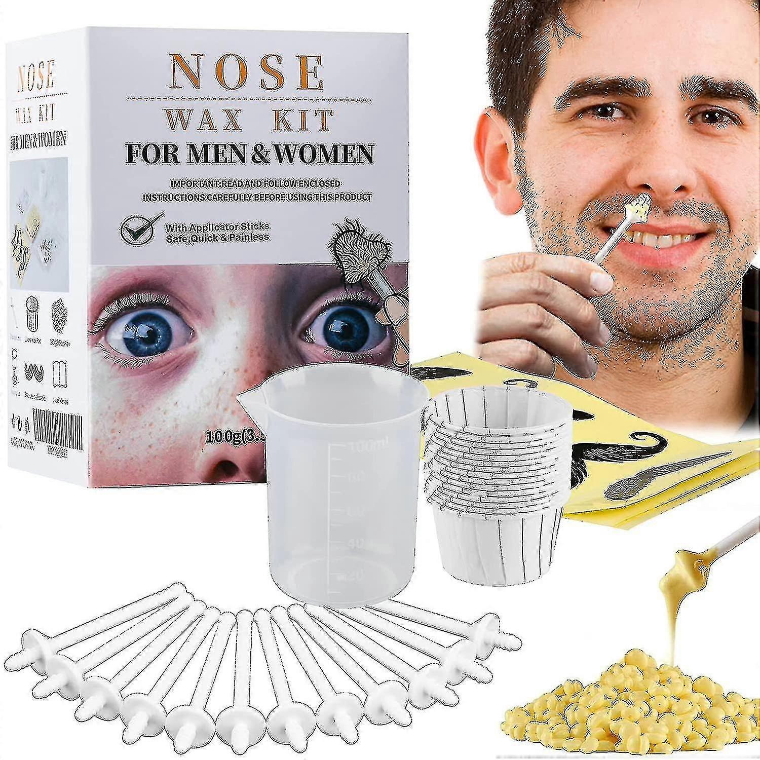 Wax Kit, H Removal Waxing Kit With 20 Applicators H Waxing Kit For Men Women