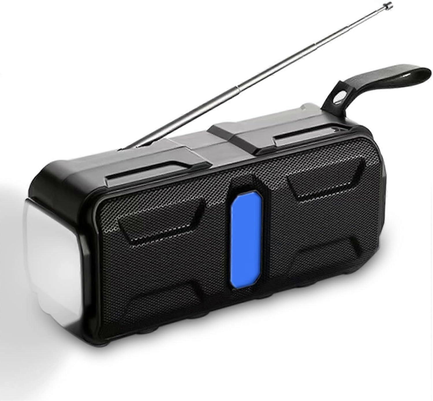 Portable Solar Radio with Bluetooth: Vintage Bluetooth Radio with SOS Alarm, Weather Emergency Radio with LED Flashlight,2024 Ping