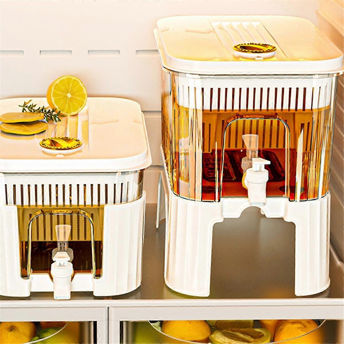 5L Large Capacity Cold Kettle Detachable Base Portable Juice Jug Cold Water Kettle with Faucet Refr