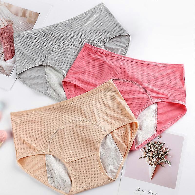 Kvinners menstruasjon truser Jente Ultra myk postpartum bomull truser Undertøy (5pcs) ZD B2 UU