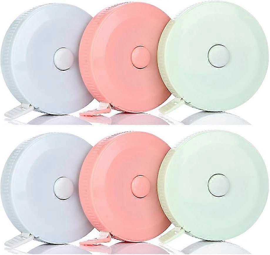 Pack Of 6 Retractable Tape Measure For Sewing