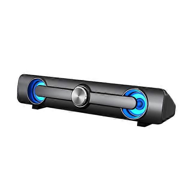 JWL-USB Wired Speaker Computer Bluetooth Speaker LED Light Bar Stereo Subwoofer Bass Speaker Surround Sound Box For PC Laptop Phone
