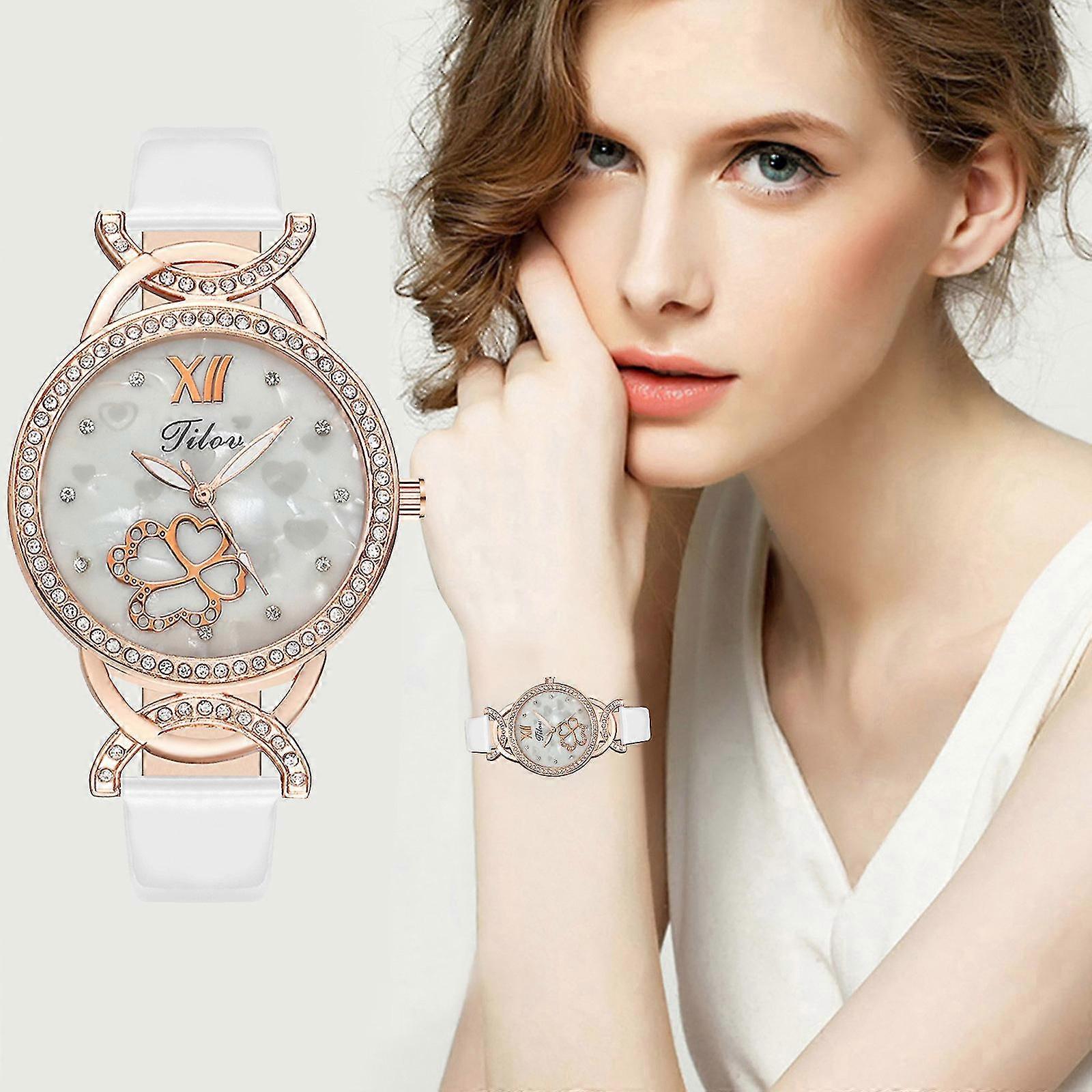 Pd632 Heren Dames Quartz Horloge Lederen Strap Horloge