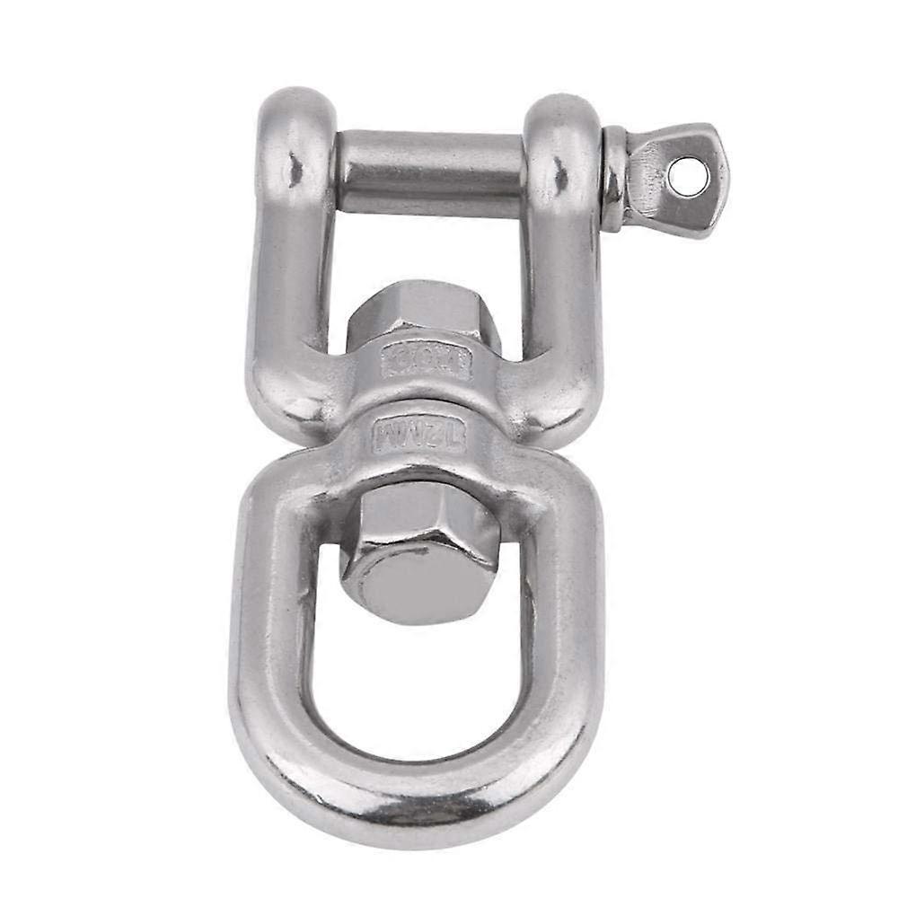 Heavy Duty Swing Swivel Eye to Eye Swivel 304 Stainless Steel Swivel Ring Snap Anchor Rolling Shackle Device for Lifting Hanging Hammock Hanging Rotat