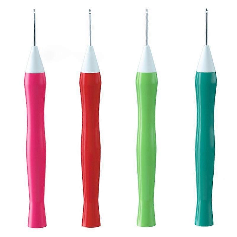 Embroidery Needle Punch DIY Knitting Needle Pen Felting Threader Thread Guide