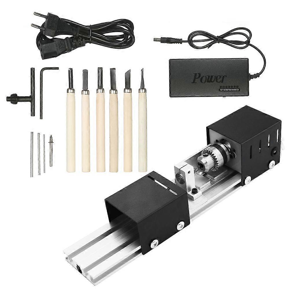 100W Mini Beads Machine Lathe Miniature Buddha Pearl Lathe Grinding and Polishing Beads Wood Working DIY Lathe Drill Rotary Tool