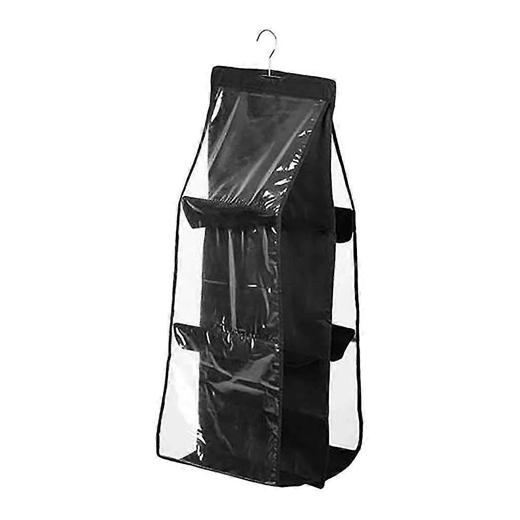 Space Saving Bag Organizer Wardrobe Hanging 3-layer 6-bag Storage Bag