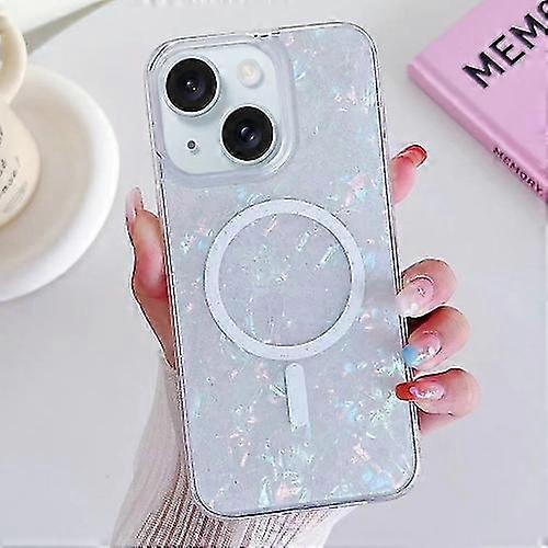 Compatible with Iphone 15 Shell Texture Magsafe Tpu Mobile Phone Case