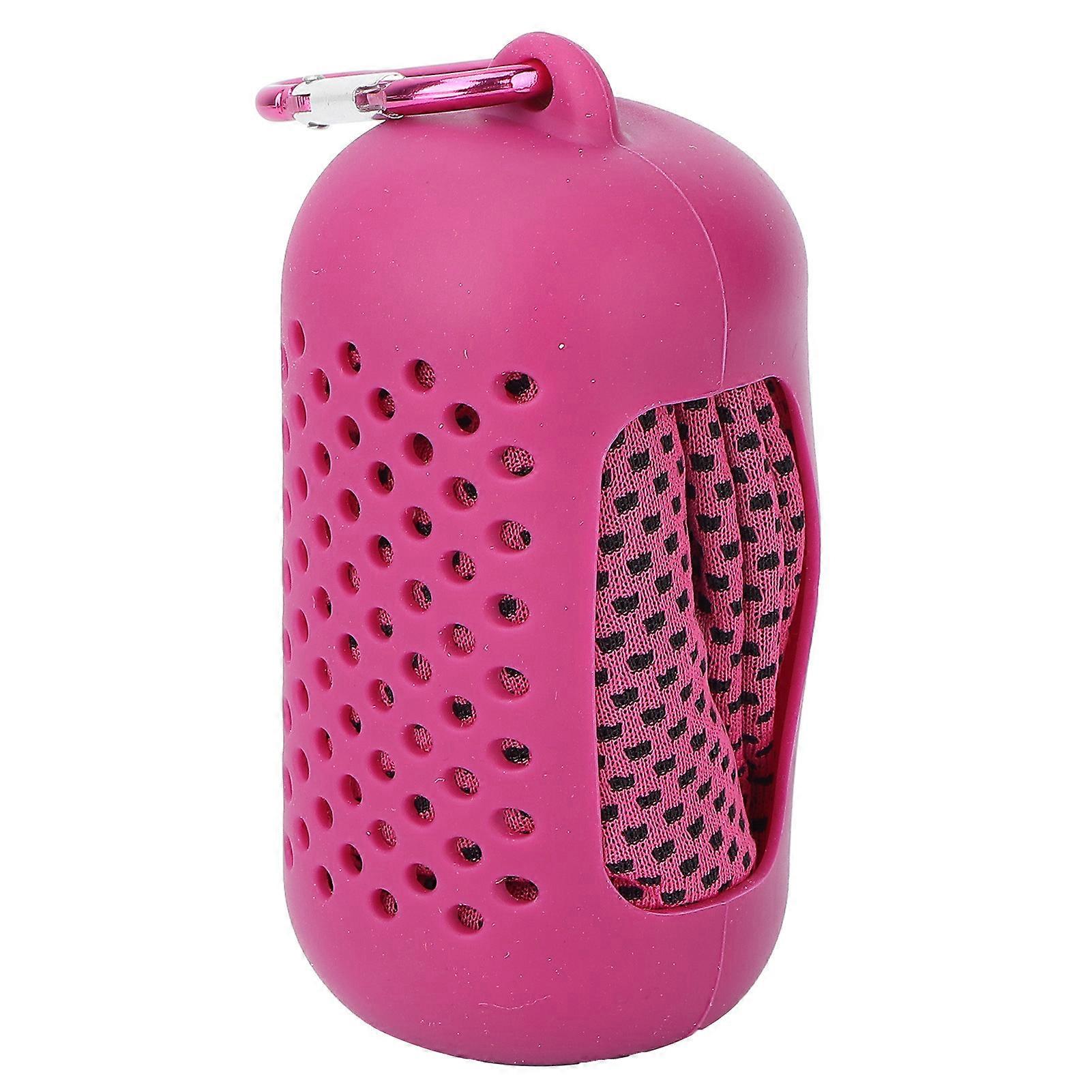 Cooling Towel Soft Breathable Chilly Towel Cooling Instant Neck Towel for Yoga Gym Camping Running WorkoutRose Red