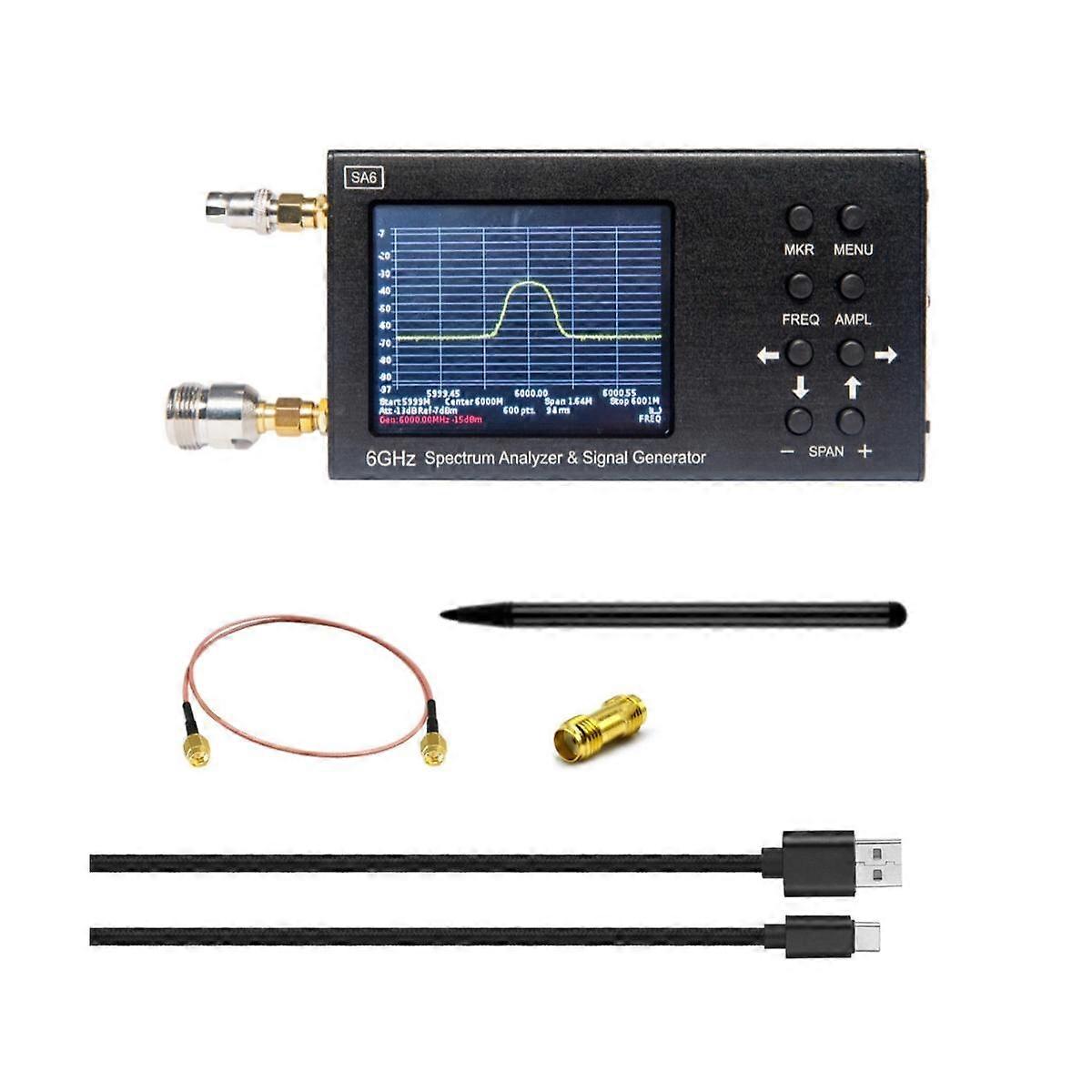 SA6 6GHz Spectrum Analyzer SA6 Signal Generator RF Signal Source Wi-Fi 2G 4G LTE CDMA GSM Beidou