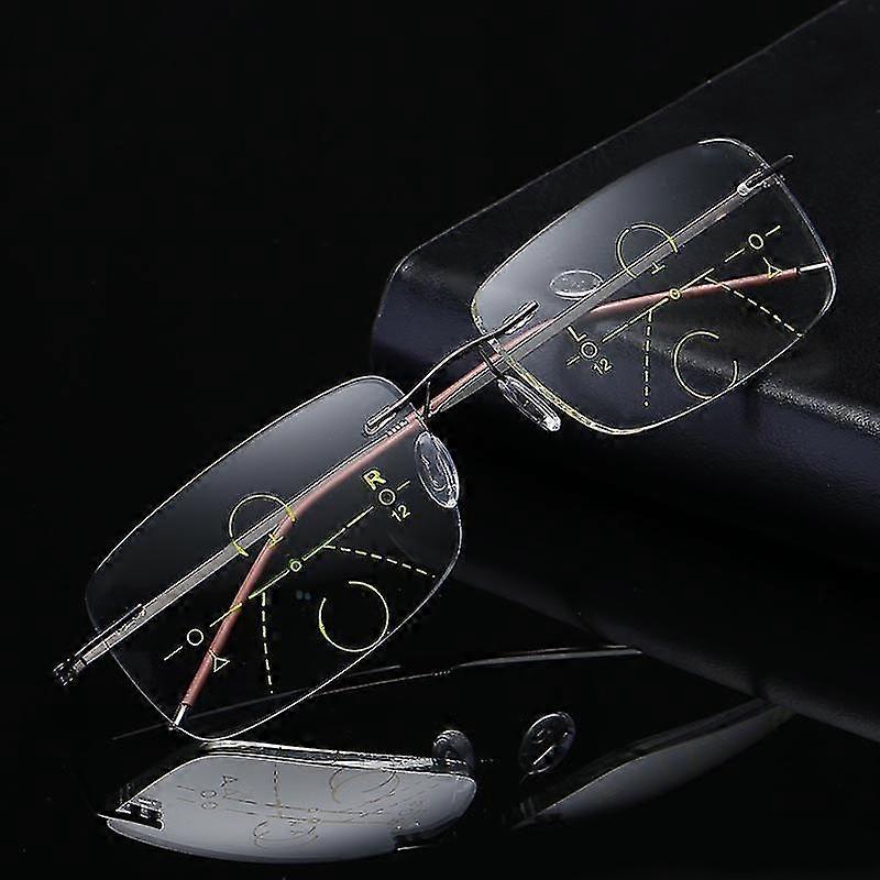 EVAGO Reading Glasses Progressive Multifocal Lens Presbyopia Anti Fatigue Glasses For Elders