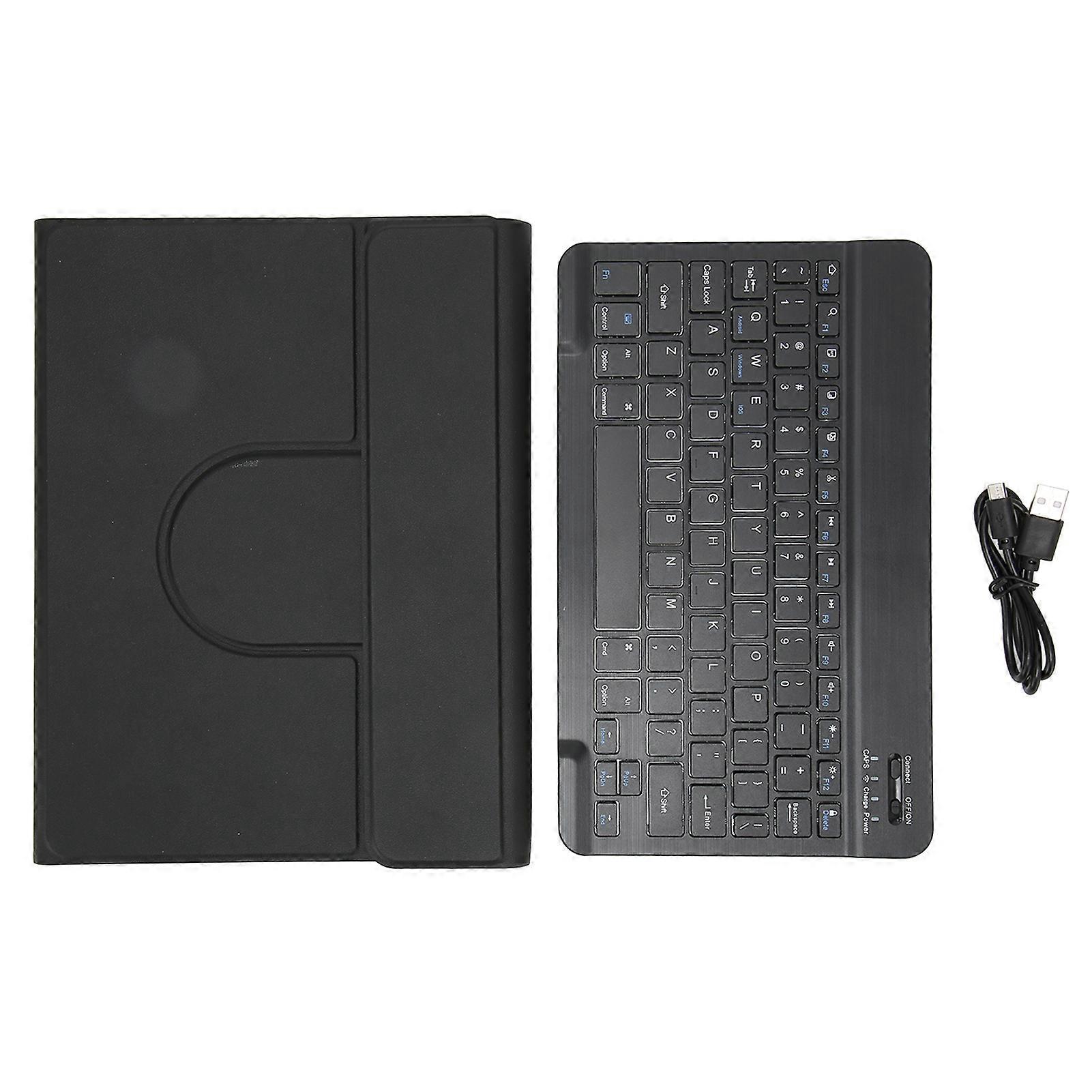 Keyboard Case with Pencil Holder for IOS Tablet 10.2in 2019 7 Generation 10.2in 2019 8 Generation 10.2in 2020 9 Generation Black
