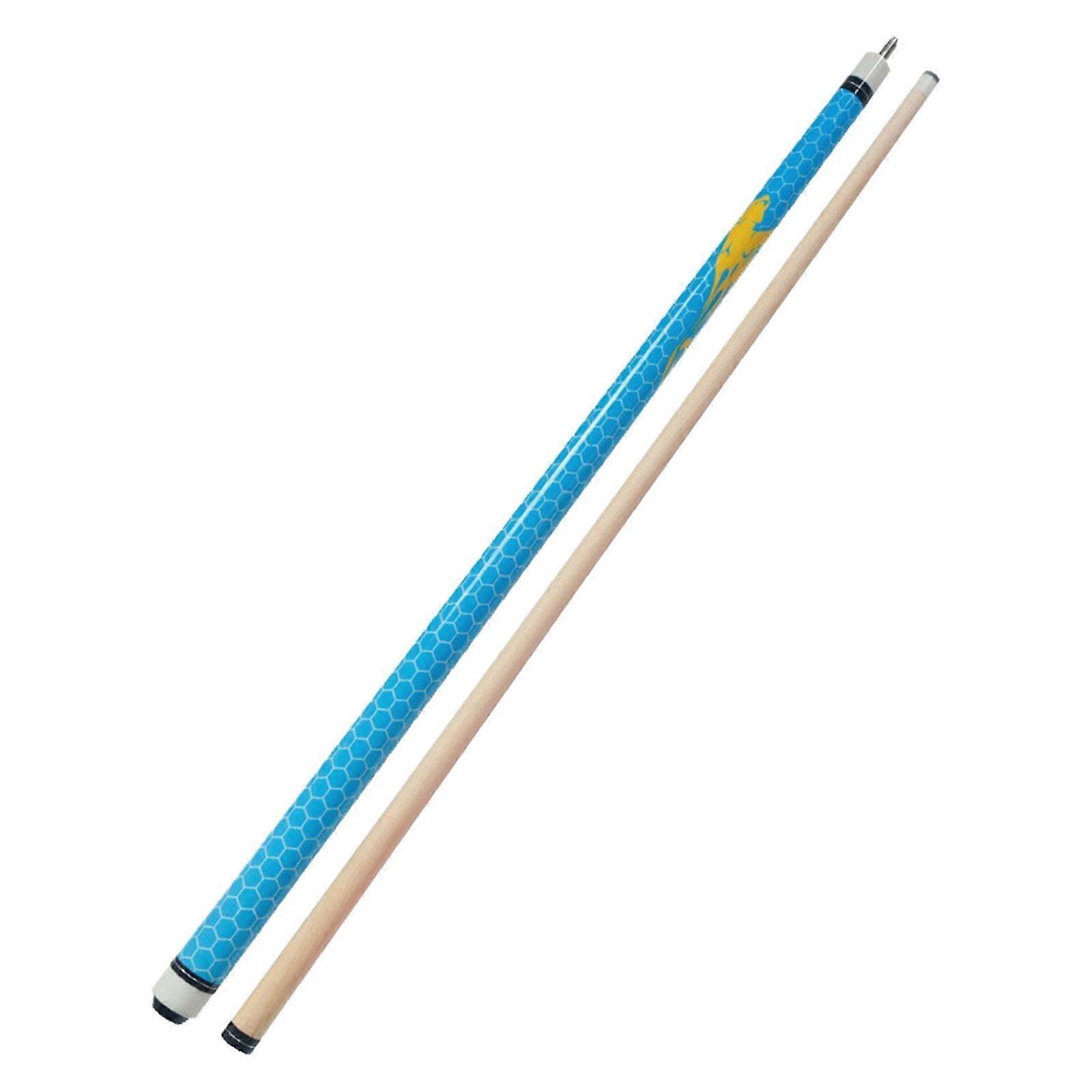 Pool Queue Stick 57" Nine Ball Pool Queue Holz Billardqueue für Billardspieler Kopfdurchmesser 13mm Blau