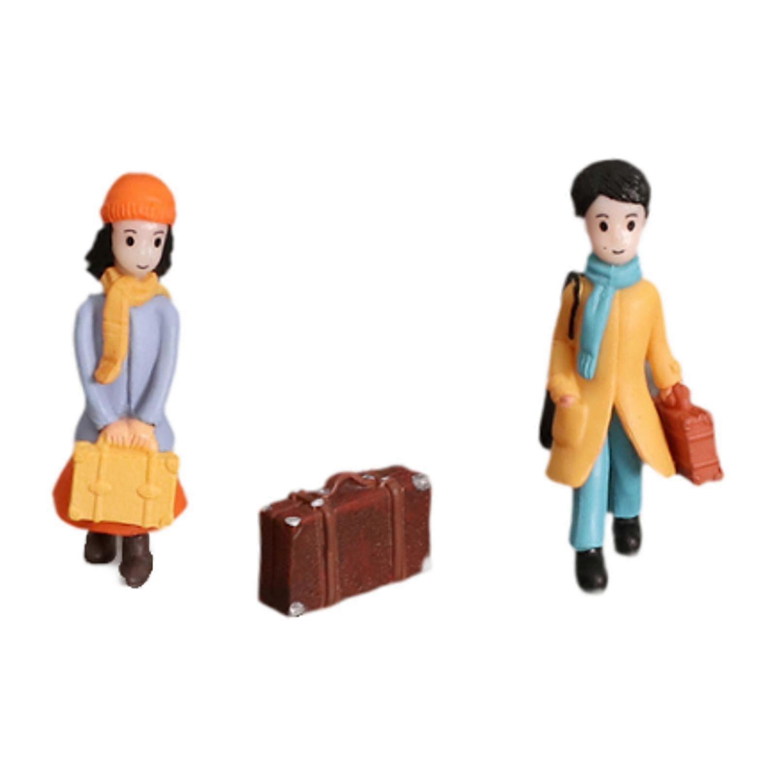 1/30 Scale Diorama Couple Figures Hobby for Model Building Kits DIY Projects