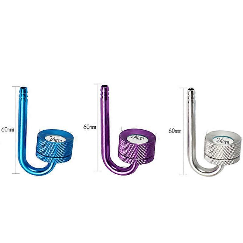 Argintiu / violet / albastru Acvariu CO2 Atomizor Difuzor Acvariu Acvariu Apă acvatică Atomizor de dioxid de carbon