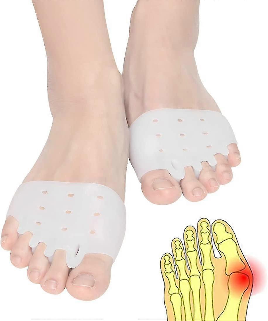 Toe Separators, Forefoot Pads, (4 Pieces) Toe Separators Silicone, Silicone Toe