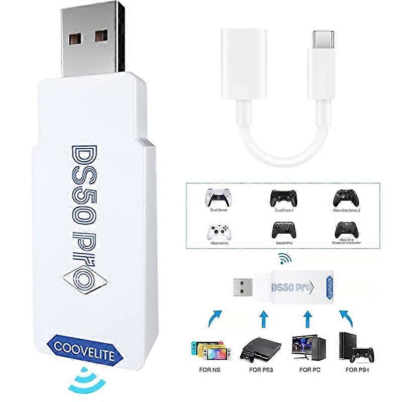 محول Coov Ds50 Pro لوحدات تحكم PS5 / PS4 / x1s / ns Pro مناسبة لممارسة الألعاب على وحدات تحكم PS4 / PS3 / switch / lite / PC