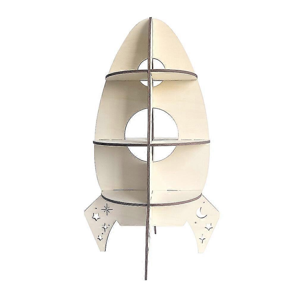 Creative Bracket Rocket Shape Shelf Party Gathering Housewarming Adornment Supply