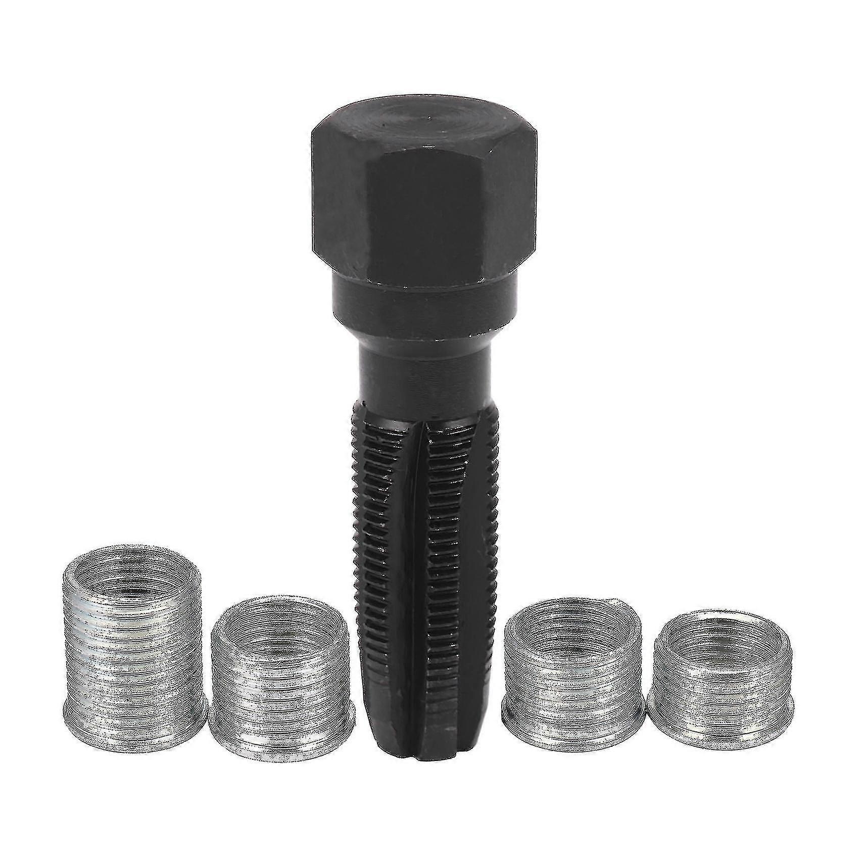Kit de reparare a filetului bujiei de 14 mm, set de scule de refiletare, alezor M14x1.25