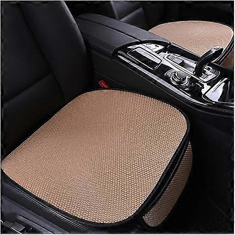 وسادة مقعد السيارة المضادة للانزلاق من الحرير الجليدي ، مجموعة من قطعتين من وسائد المقعد (مع جيوب) ، واقي مقعد سيارة عالمي مسامي ومريح ، إنتيريو للسيارة