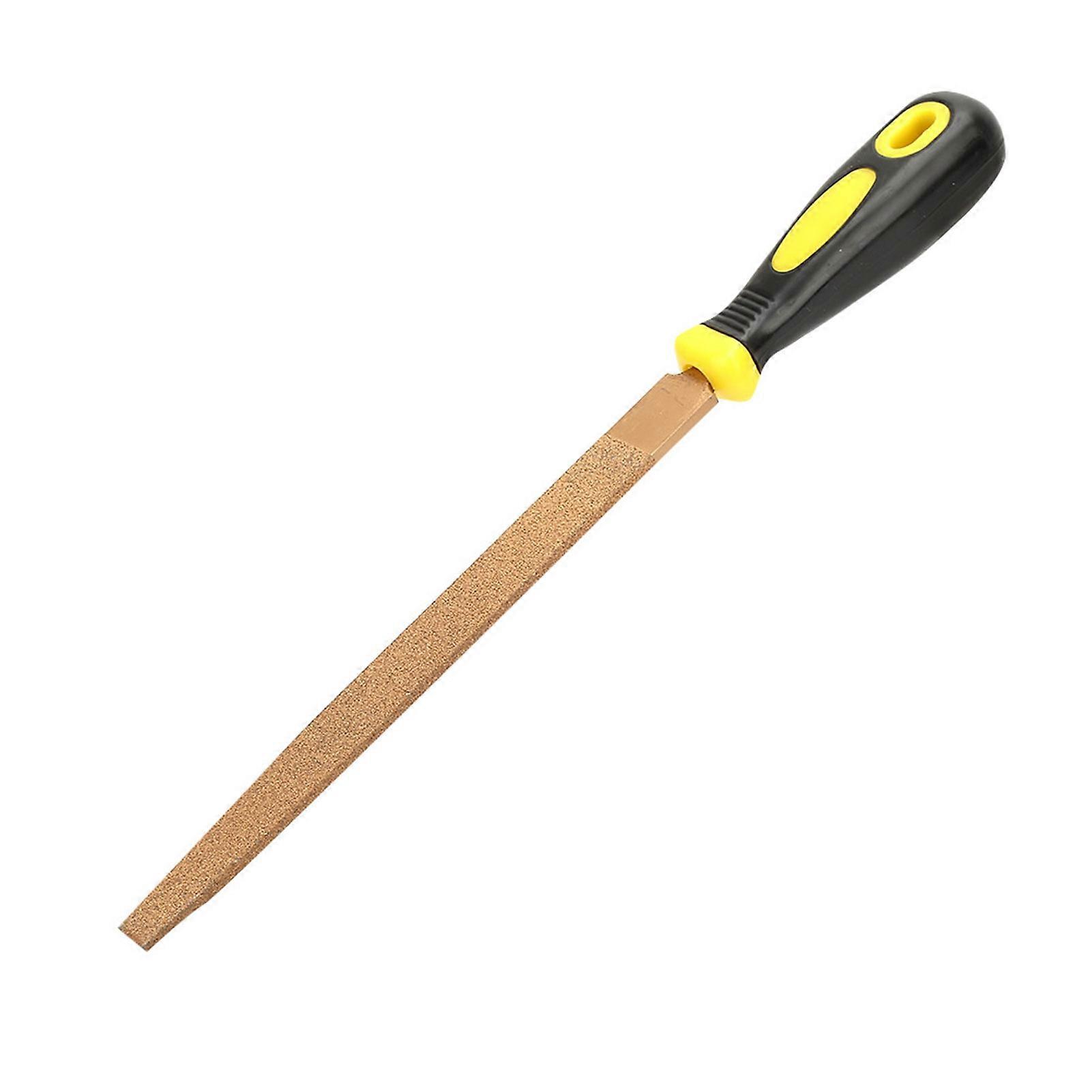 Diamond Files Rasp Flat for Hard Metal Sharpening, Grinding, and Carving Hand Tools (6'' to 12'')
