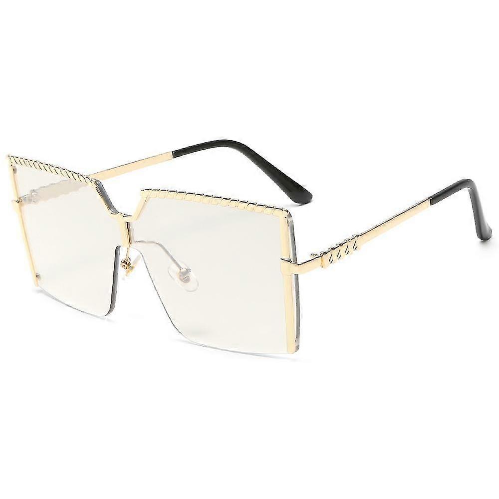 Vrouwen Oversized Square Cat Eye Hybride Butterfly Fashion Zonnebril
