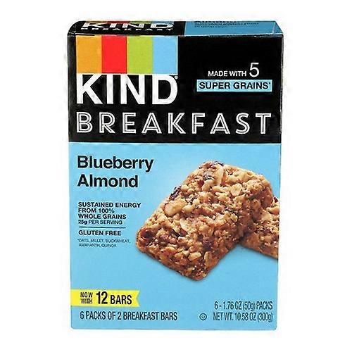 Kind Breakfast Blueberry Almond Bars ,10.58 Oz (Case Of 5)