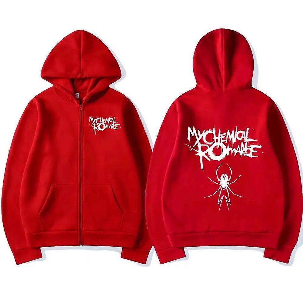 ロックバンドマイケミカルロマンスMCRデッドジッパーパーカーブラック